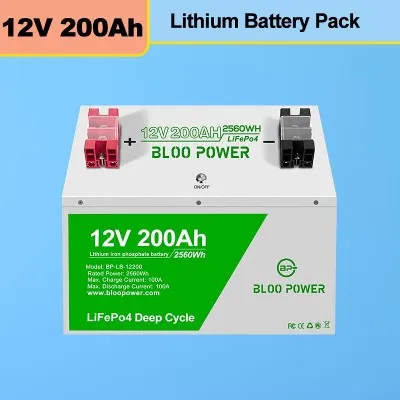 12V 200Ah lithium-ion-batteri